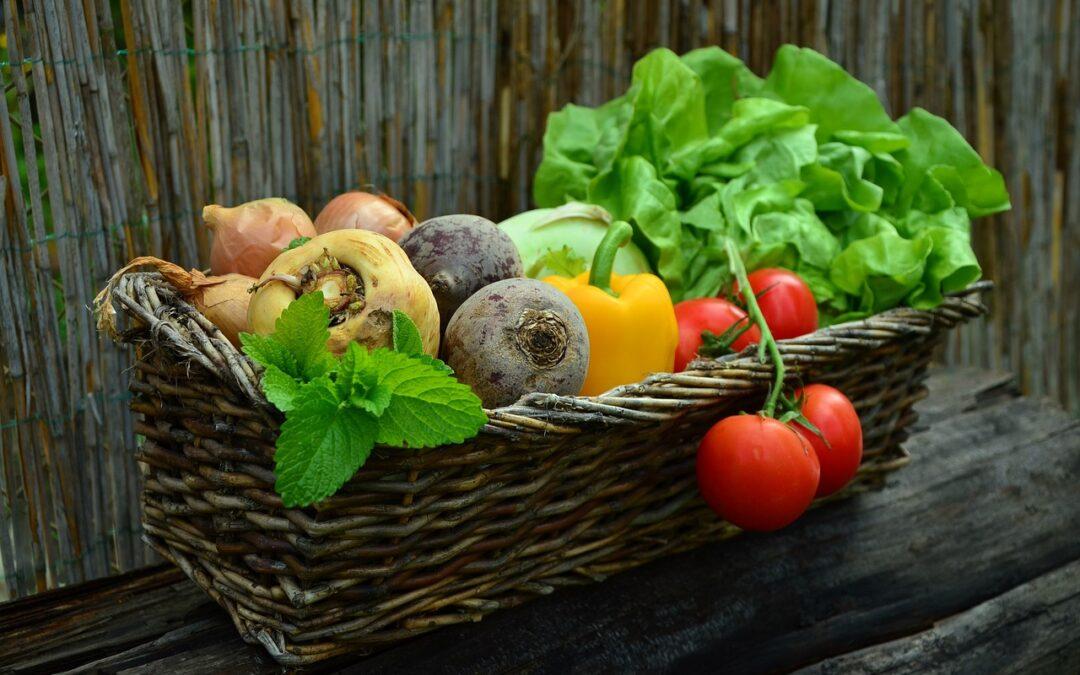 Des légumes dans une panière