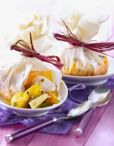 Papillotte de fruits exotiques