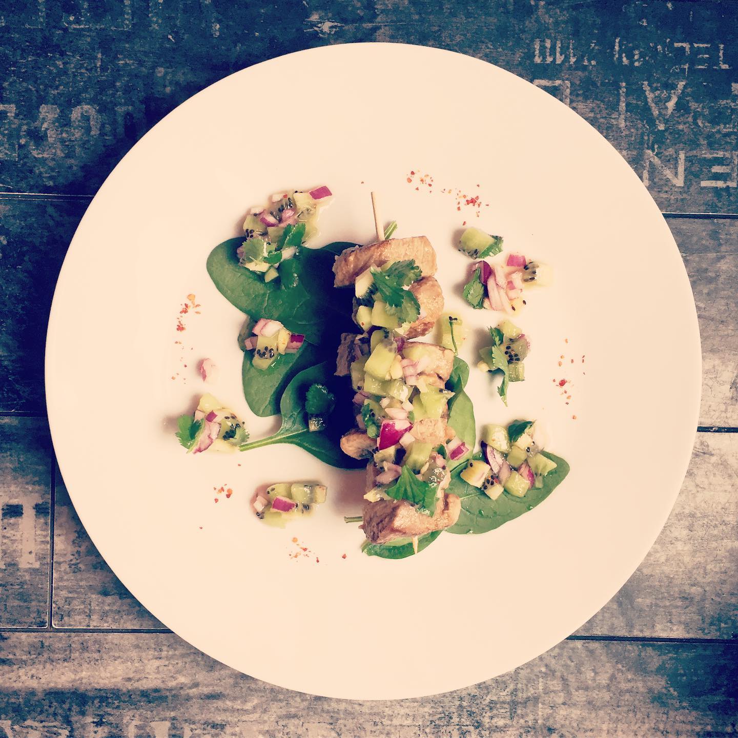 BeHarmony recette Brochette d'agneau sauce kiwi BeHarmony recette Brochette d'agneau sauce kiwi