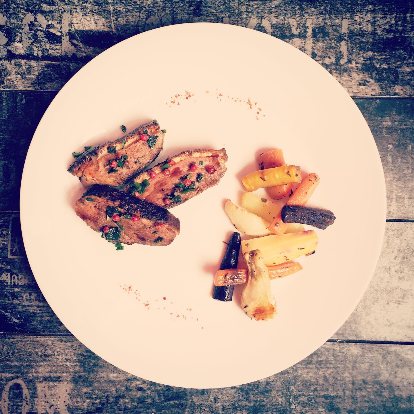 42b. Magret vinaigrette poivre rose (2) Recette beharmony magret de canard