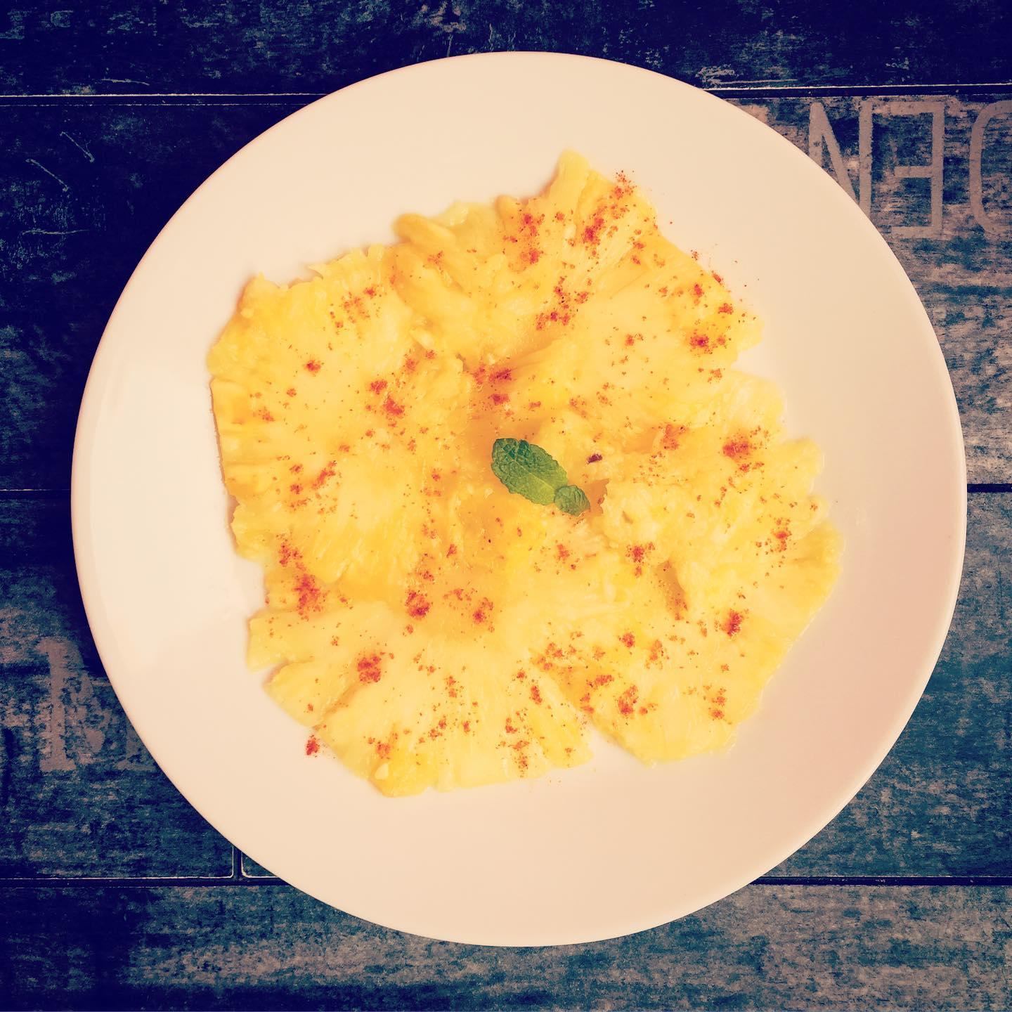 42c. carpaccio d'ananas BeHarmony recette ananas au sirop