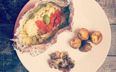 Papillote de poulet & poireaux