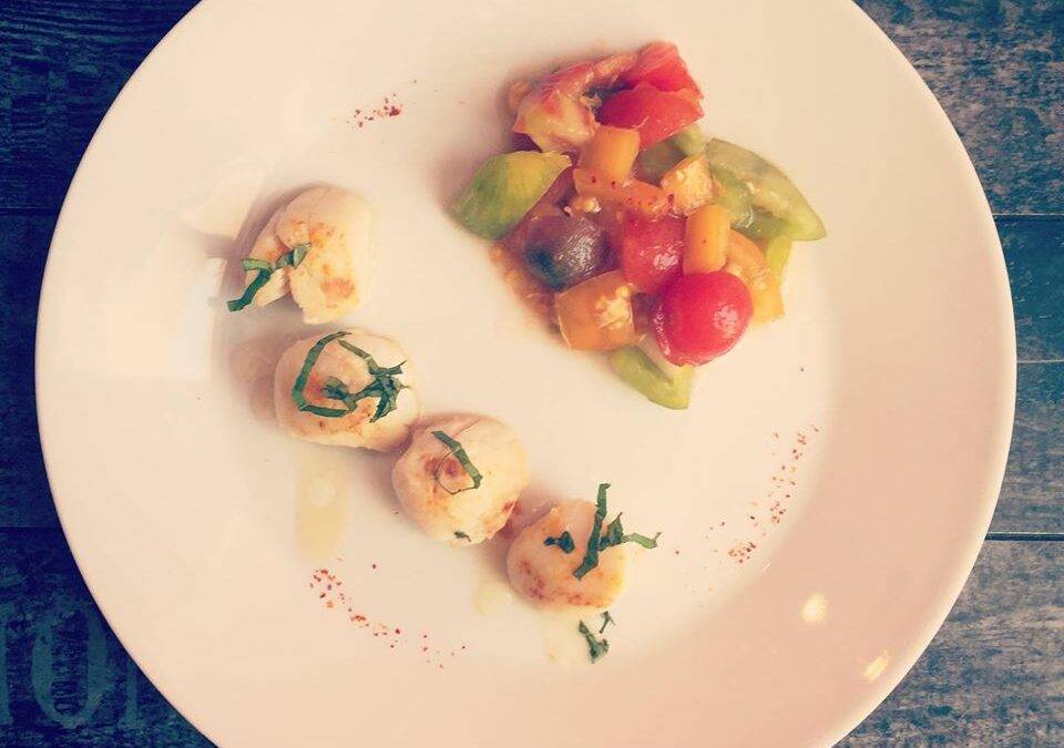 Beharmony recette perte de poids saint jacques & tomates anciennes