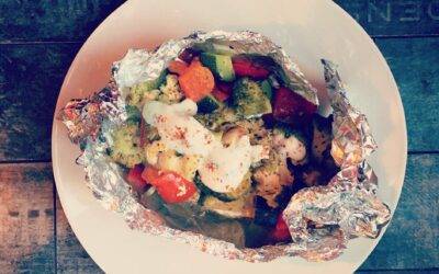 Poulet Cajun en papillote