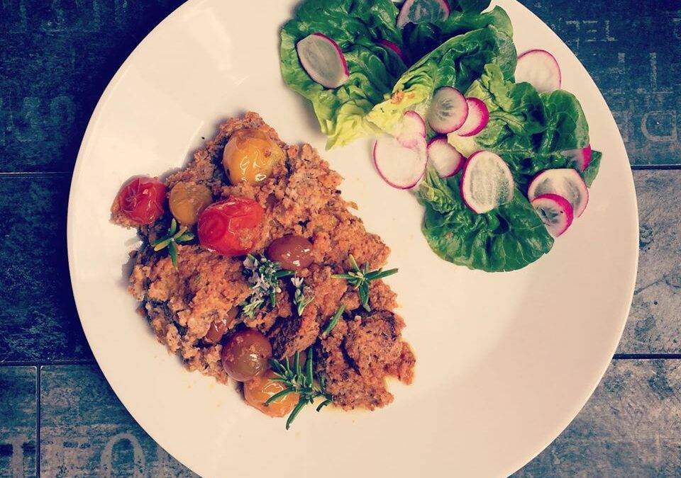 recette beharmony Crumble chorizo amandes