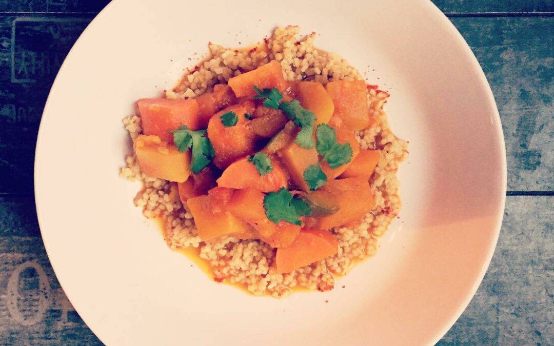 Tajine de Patates Douces, Carottes & Navets